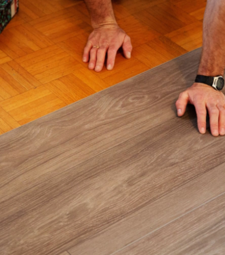 Commercial hybrid flooring installation in Point Cook